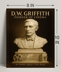 D.W. Griffith Pioneer of Cinema Wall Art Print PosterGoat
