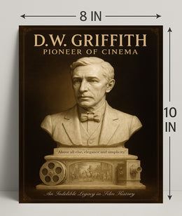D.W. Griffith Pioneer of Cinema Wall Art Print PosterGoat