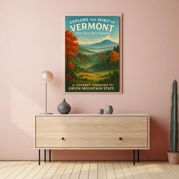 Explore The Spirit Of Vermont Poster Art