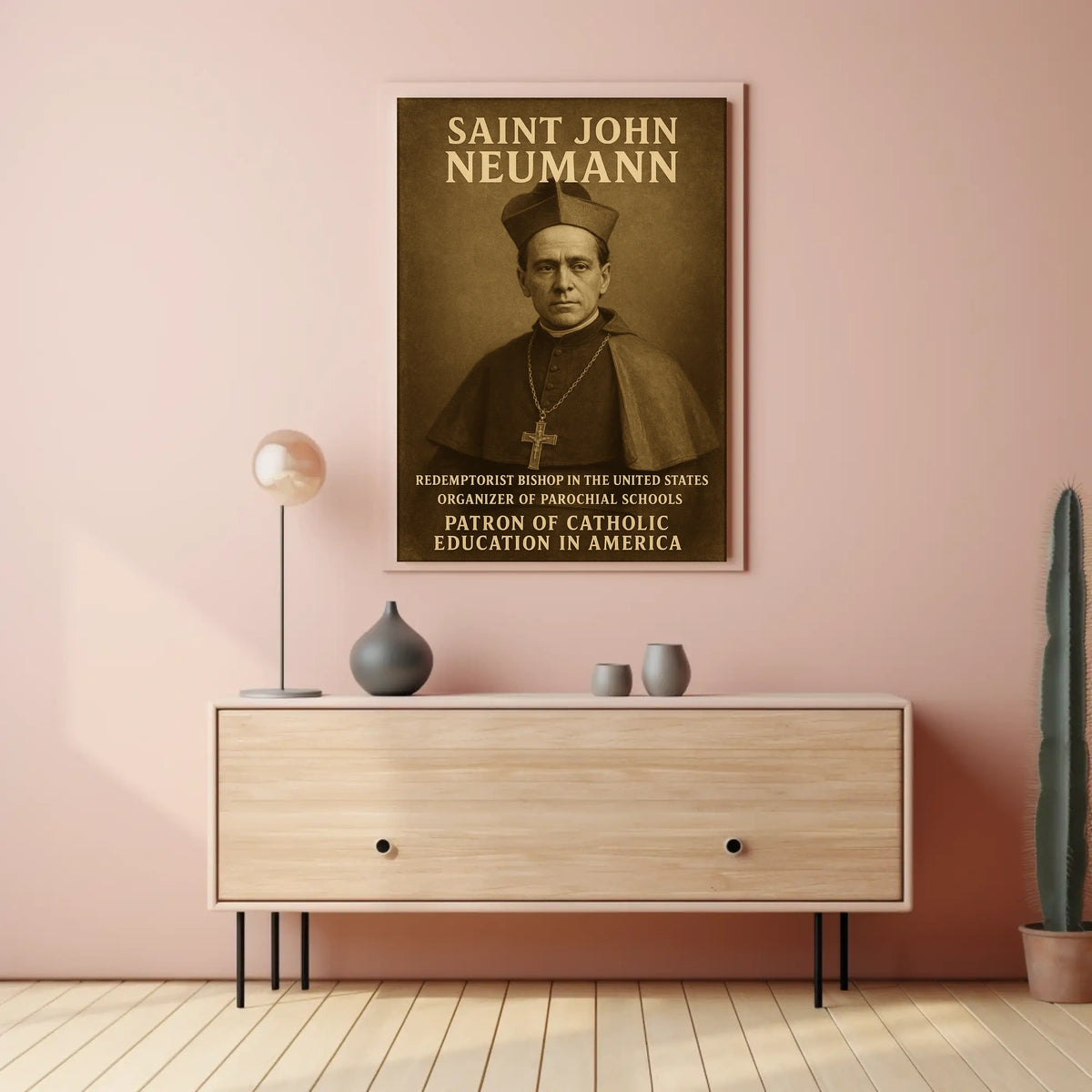 Saint John Neumann Patron Of Catholic Poster