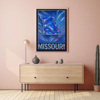 Missouri In Vibrant Waves Poster