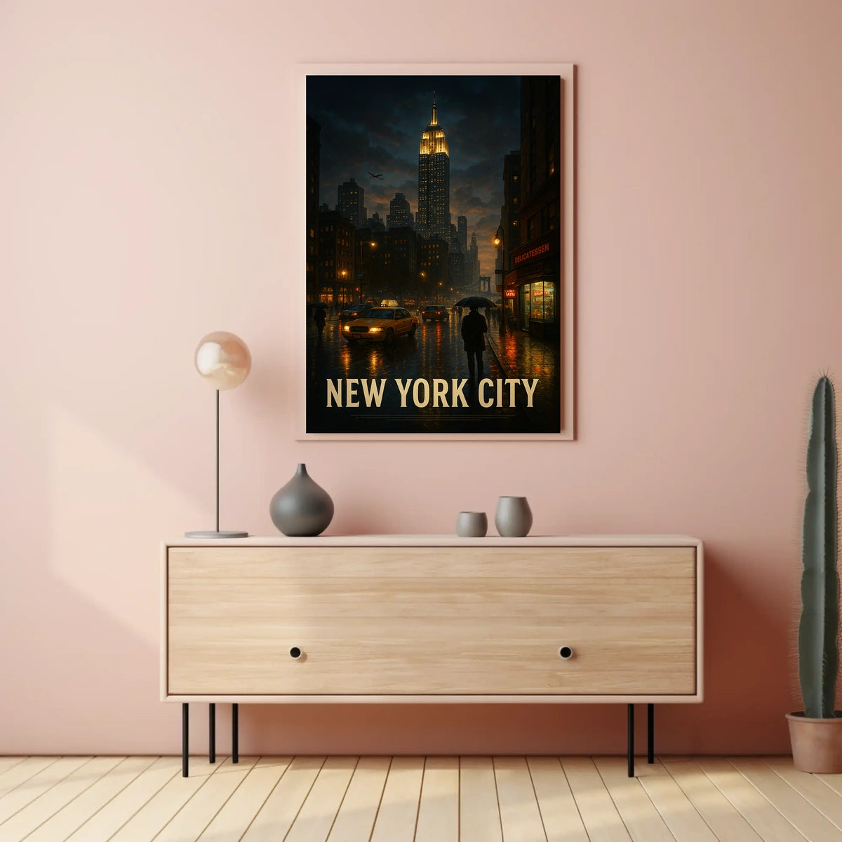 New York City at Night Poster
