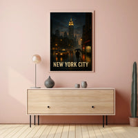 New York City at Night Poster