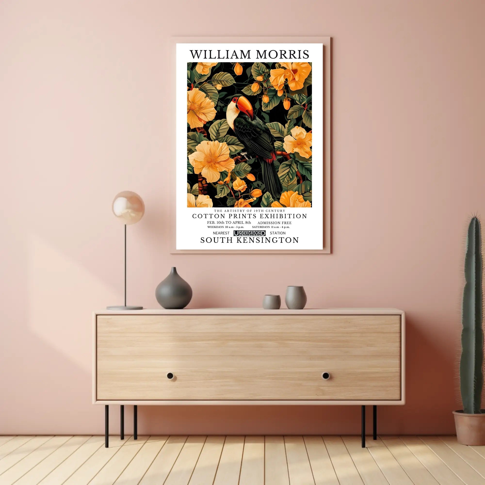 William Morris Exhibition Classic Artistry Poster