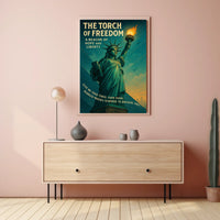 Statue of Liberty Vintage Patriotic Poster