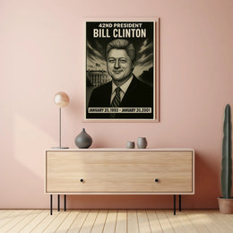 Bill Clinton 42Nd President Poster