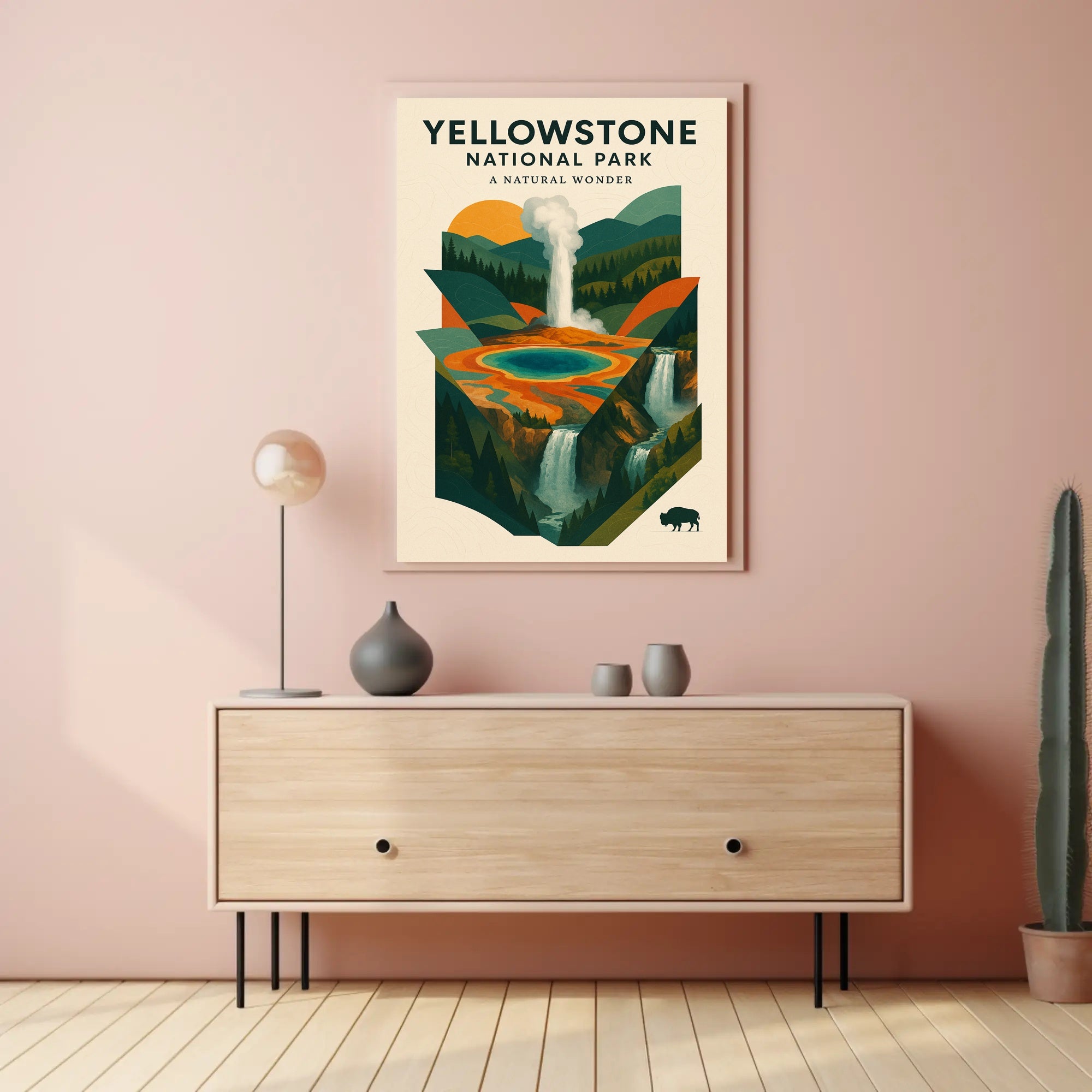 Yellowstone National Park A Natural Wonder Poster