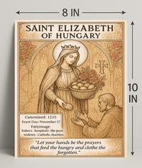 Saint Elizabeth of Hungary Poster PosterGoat