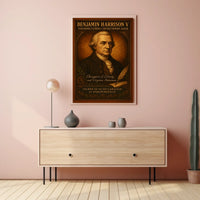 Benjamin Harrison V Founding Father Poster