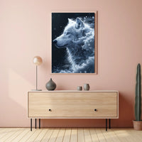 Majestic Winter Wolf Poster