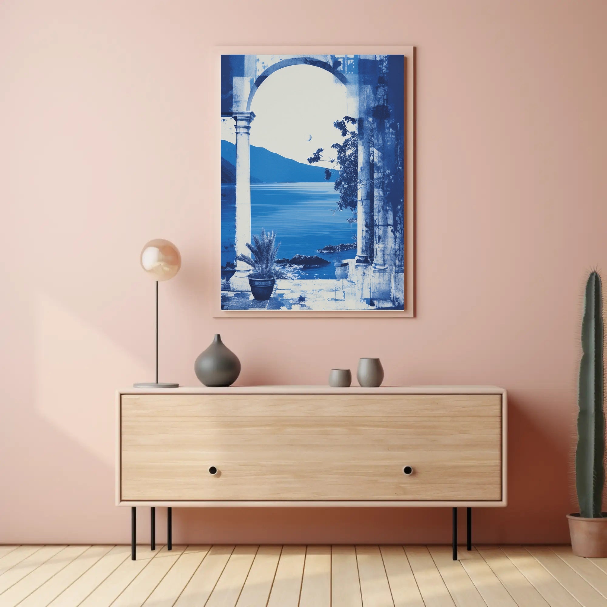 Vintage Coastal Elegance Travel Poster