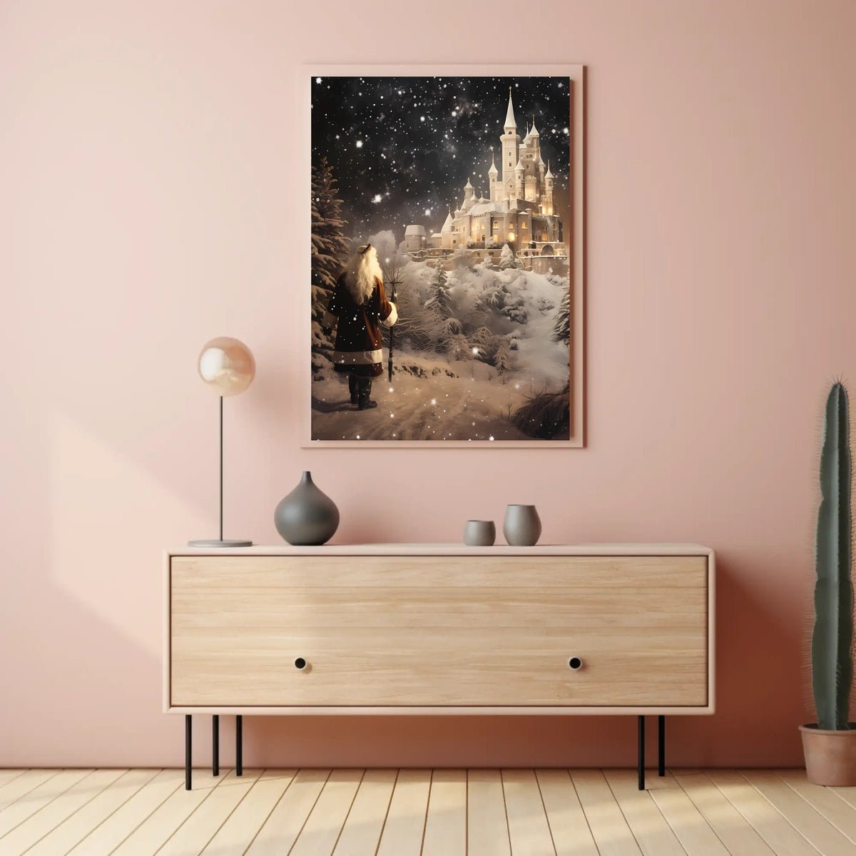 Enchanted Winter Castle Poster