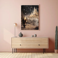 Enchanted Winter Castle Poster
