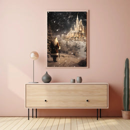 Enchanted Winter Castle Poster