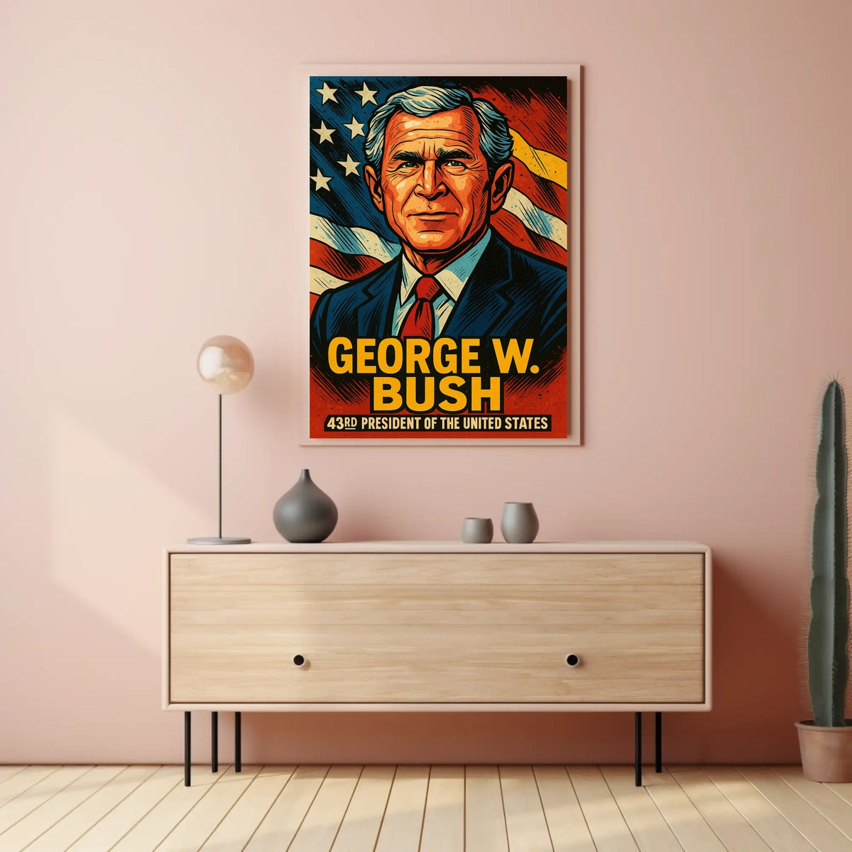 George W Bush 43Rd President Poster Wall Art Decor
