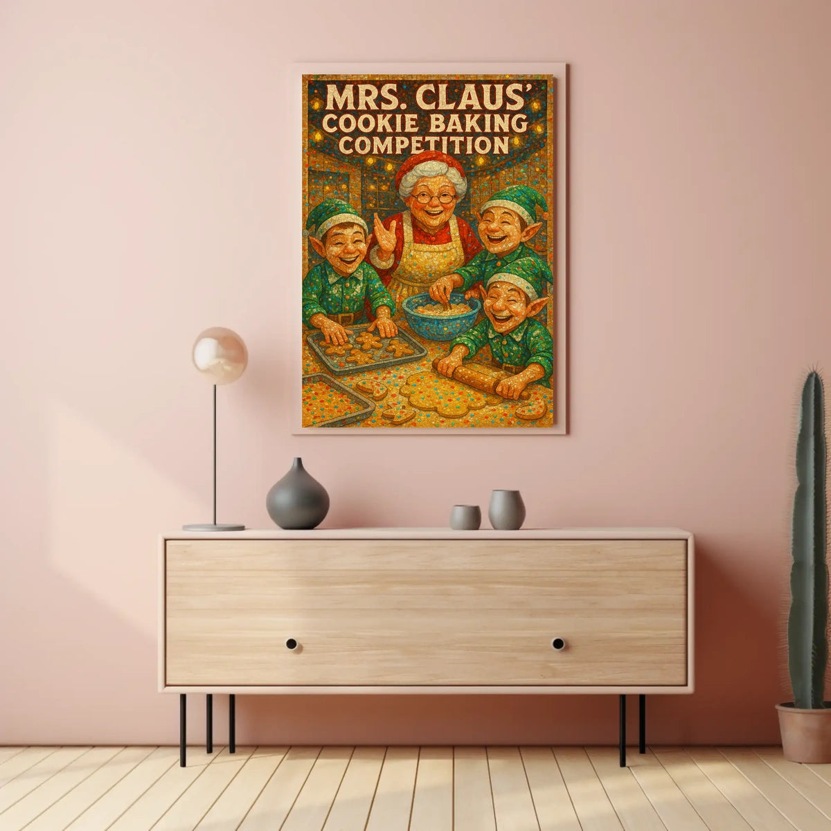 Mrs. Claus Cookie Baking Competition Poster