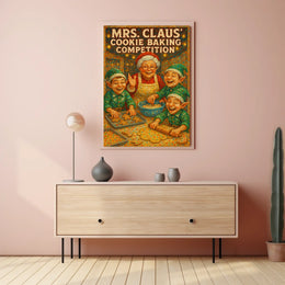 Mrs. Claus Cookie Baking Competition Poster