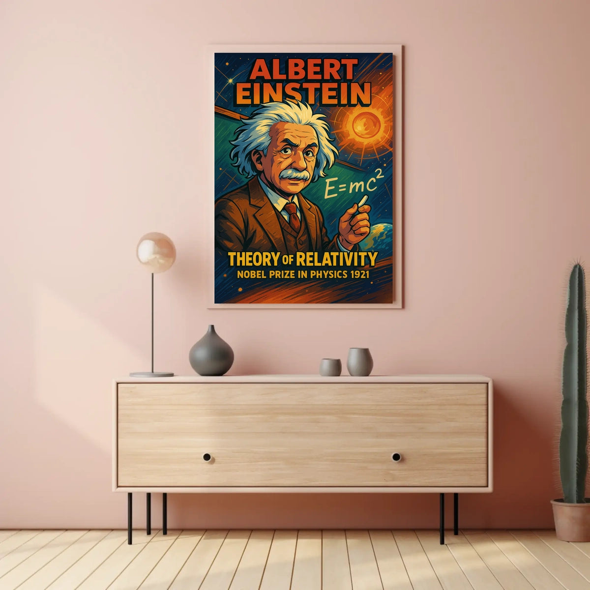 Albert Einstein Theory Of Relativity Poster