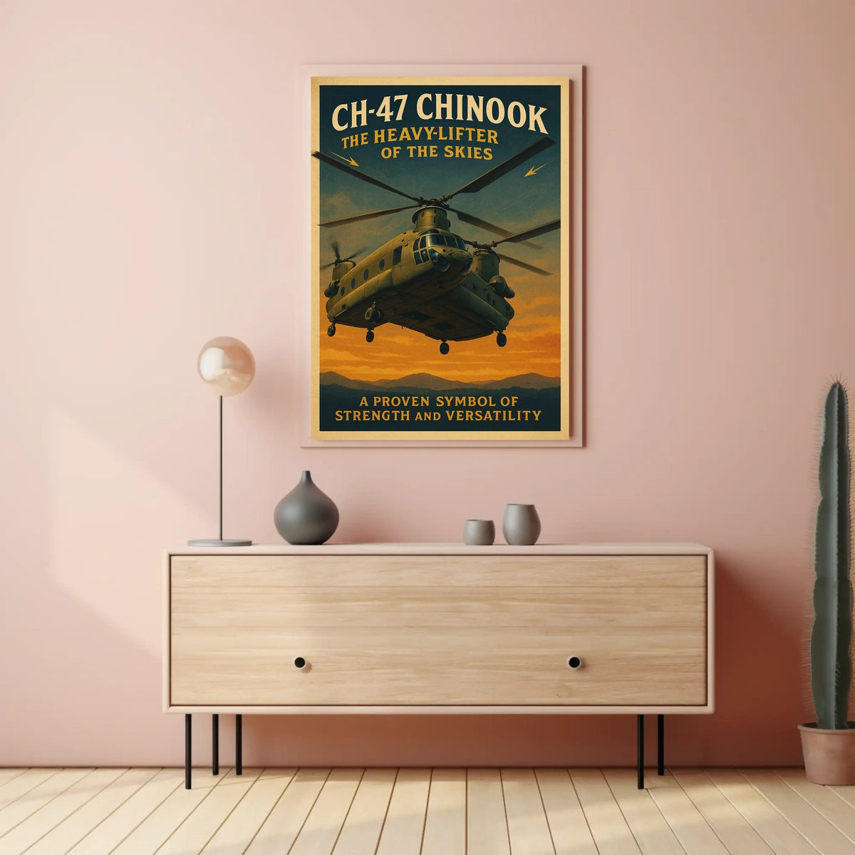 CH-47 Chinook Heavy-Lifter of the Skies Poster