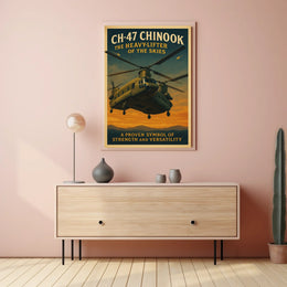CH-47 Chinook Heavy-Lifter of the Skies Poster