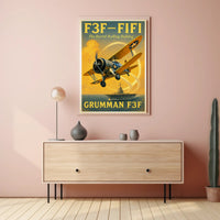 Grumman F3F The Barrel-Rolling Bulldog Poster PosterGoat