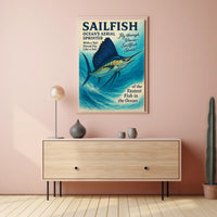 Sailfish Oceans Aerial Sprinter Poster