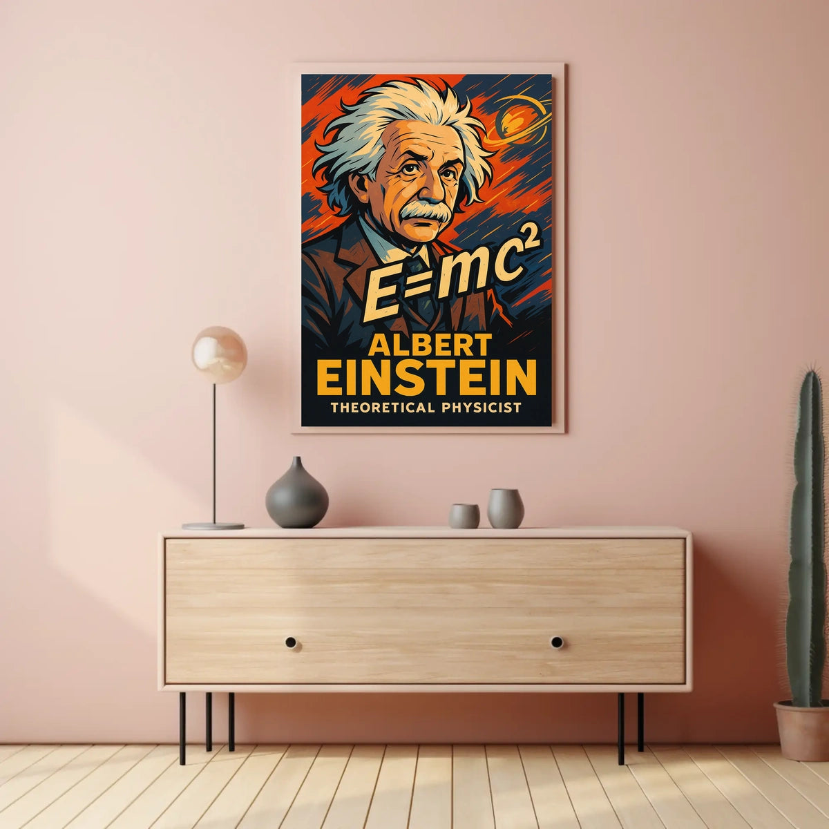 Albert Einstein Iconic Vintage Theoretical Physicist Poster