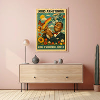 Louis Armstrong What a Wonderful World Poster