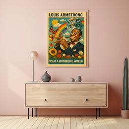 Louis Armstrong What a Wonderful World Poster