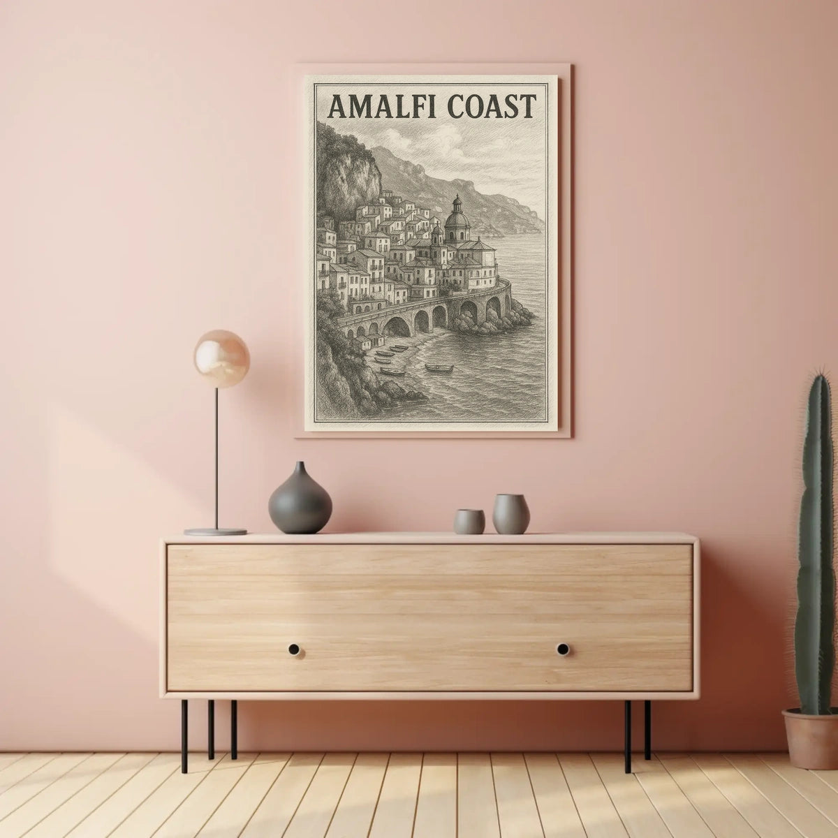 Amalfi Coast Poster Wall Art For Home Decor 18x24 Print