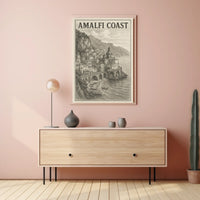 Amalfi Coast Poster Wall Art For Home Decor 18x24 Print
