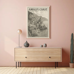 Amalfi Coast Poster Wall Art For Home Decor 18x24 Print