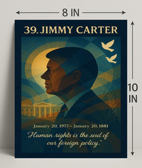 Jimmy Carter Vintage Americana Artistic Wall Poster PosterGoat