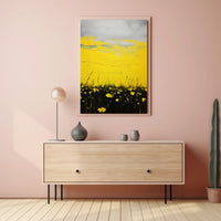 Vibrant Fields Landscape Poster Wall Art Print