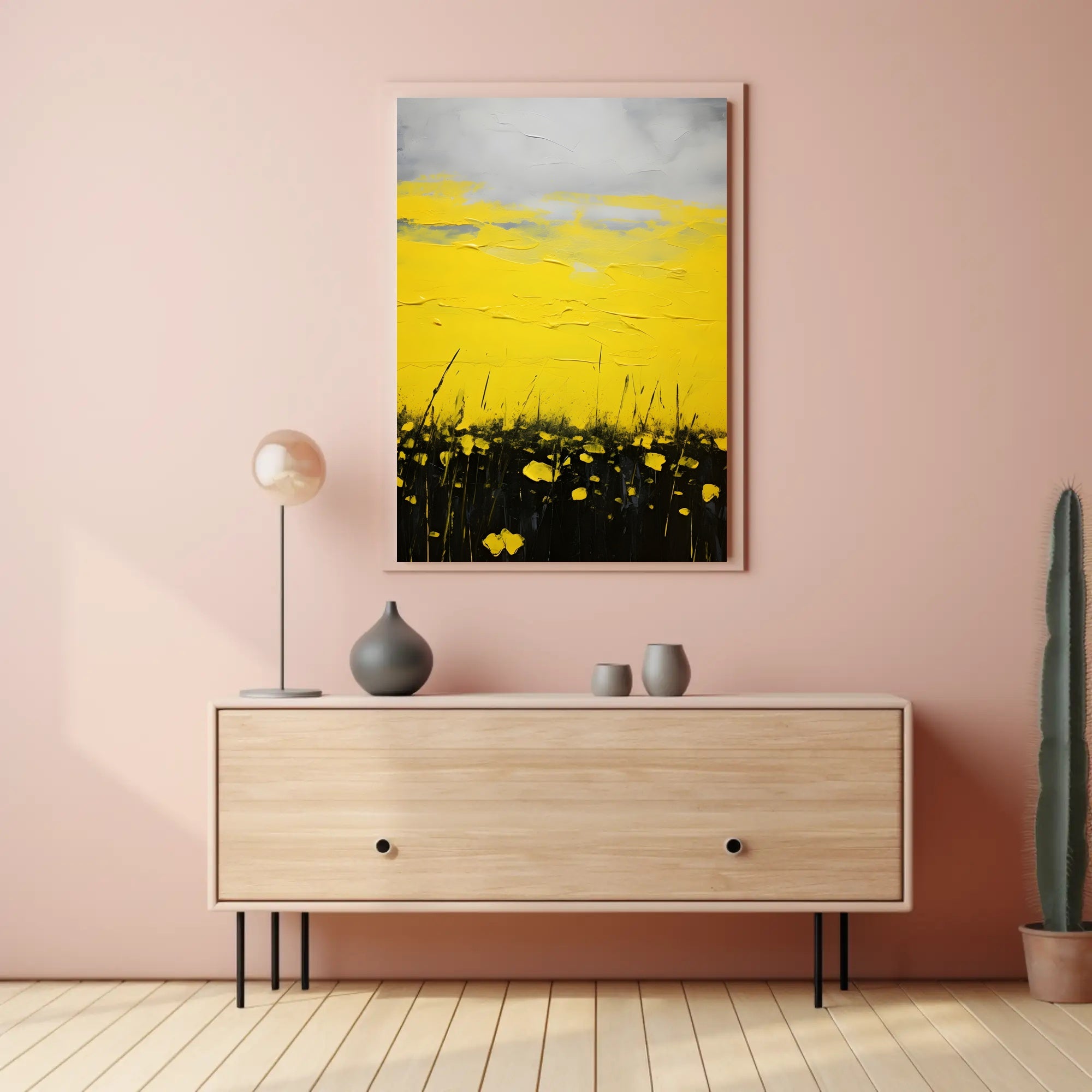 Vibrant Fields Landscape Poster Wall Art Print