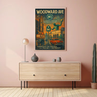 Woodward Ave A Journey Through Detroits Heart Poster PosterGoat