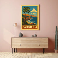 California Coastline Poster