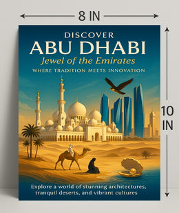 Journey Through Abu Dhabi's Timeless Beauty Travel Poster