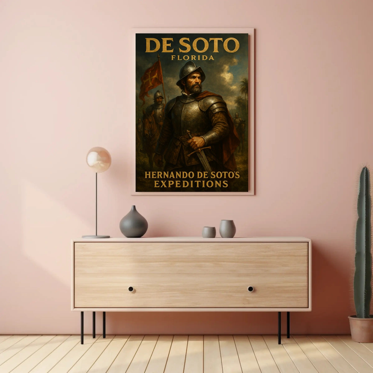Hernando De SotoS Expeditions Poster