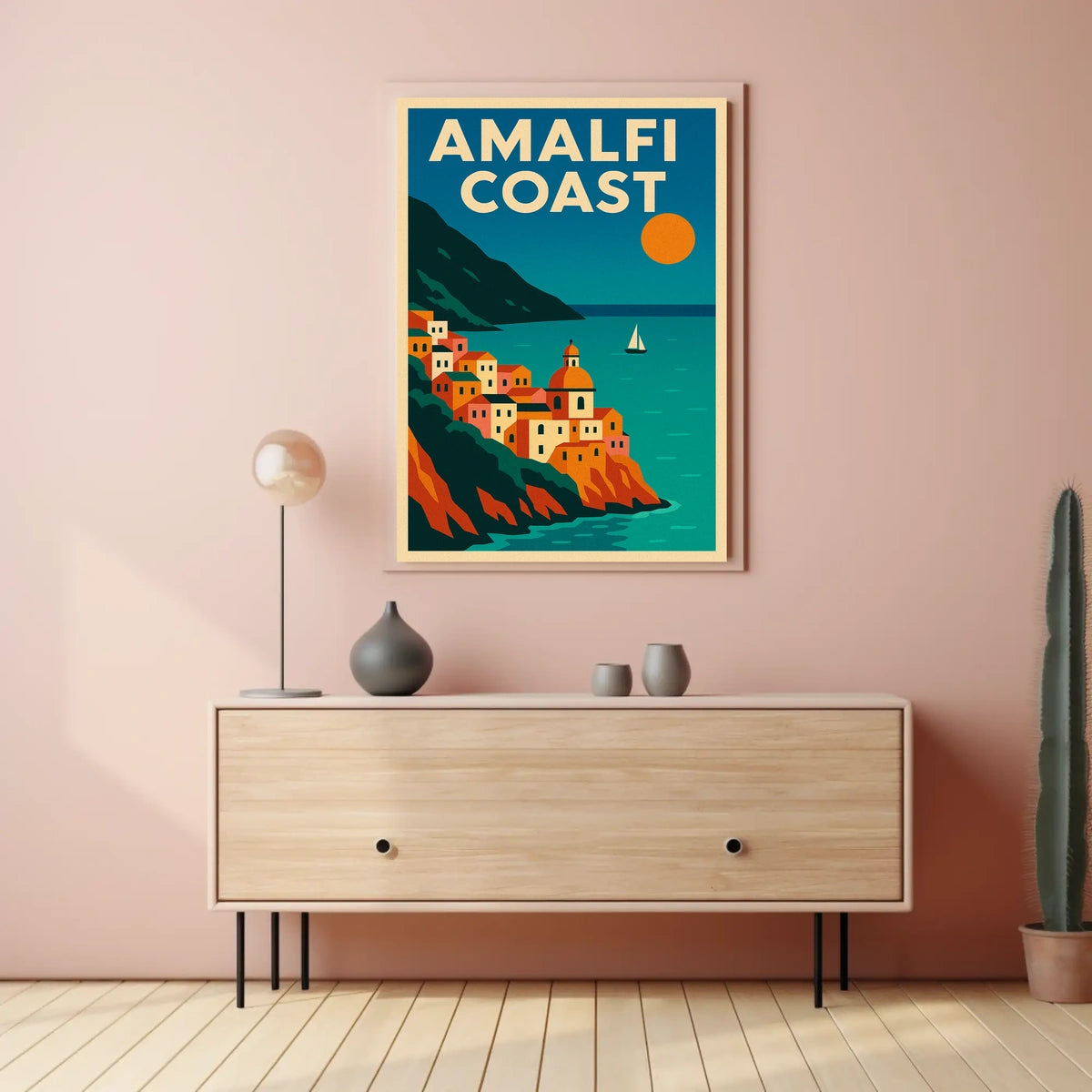 Amalfi Coast A Scenic Escape Poster
