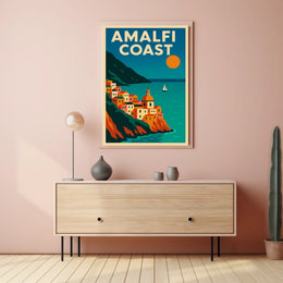 Amalfi Coast A Scenic Escape Poster