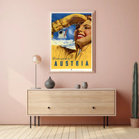 Winter Sports In Austria Poster