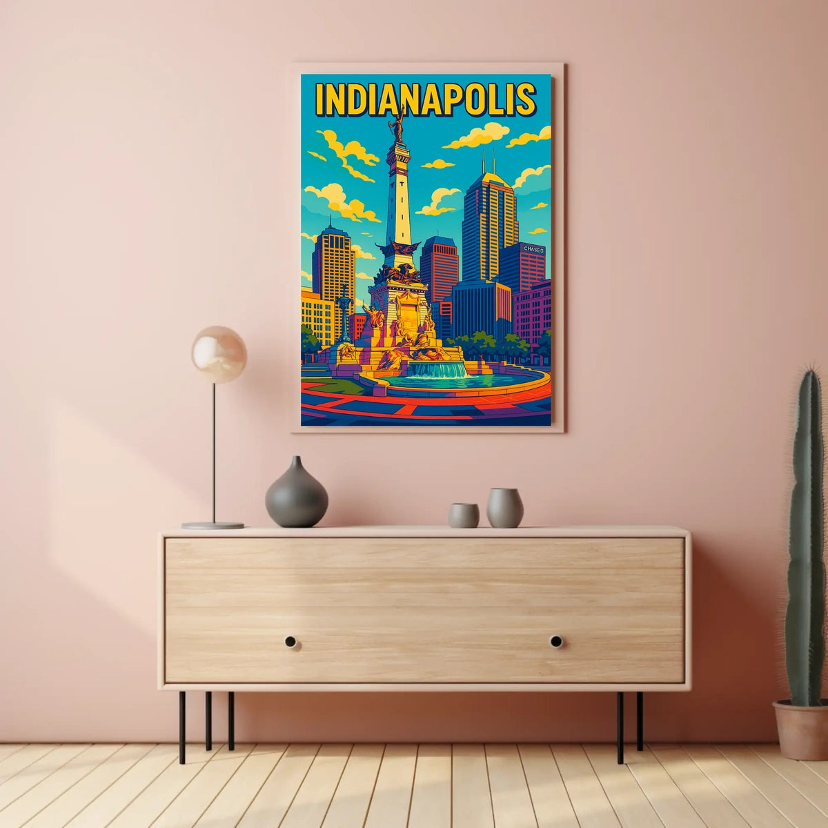 Indianapolis Skyline Poster