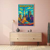 Indianapolis Skyline Poster