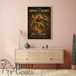 Vintage Athlete Heroics Commemorative Sports Poster