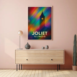 Joliet Cityscape Impressionism Wanderlust Poster