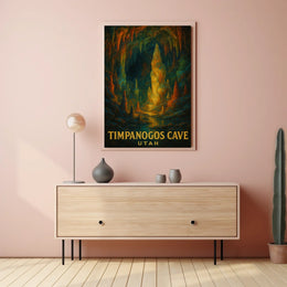 Timpanogos Cave Utah Poster