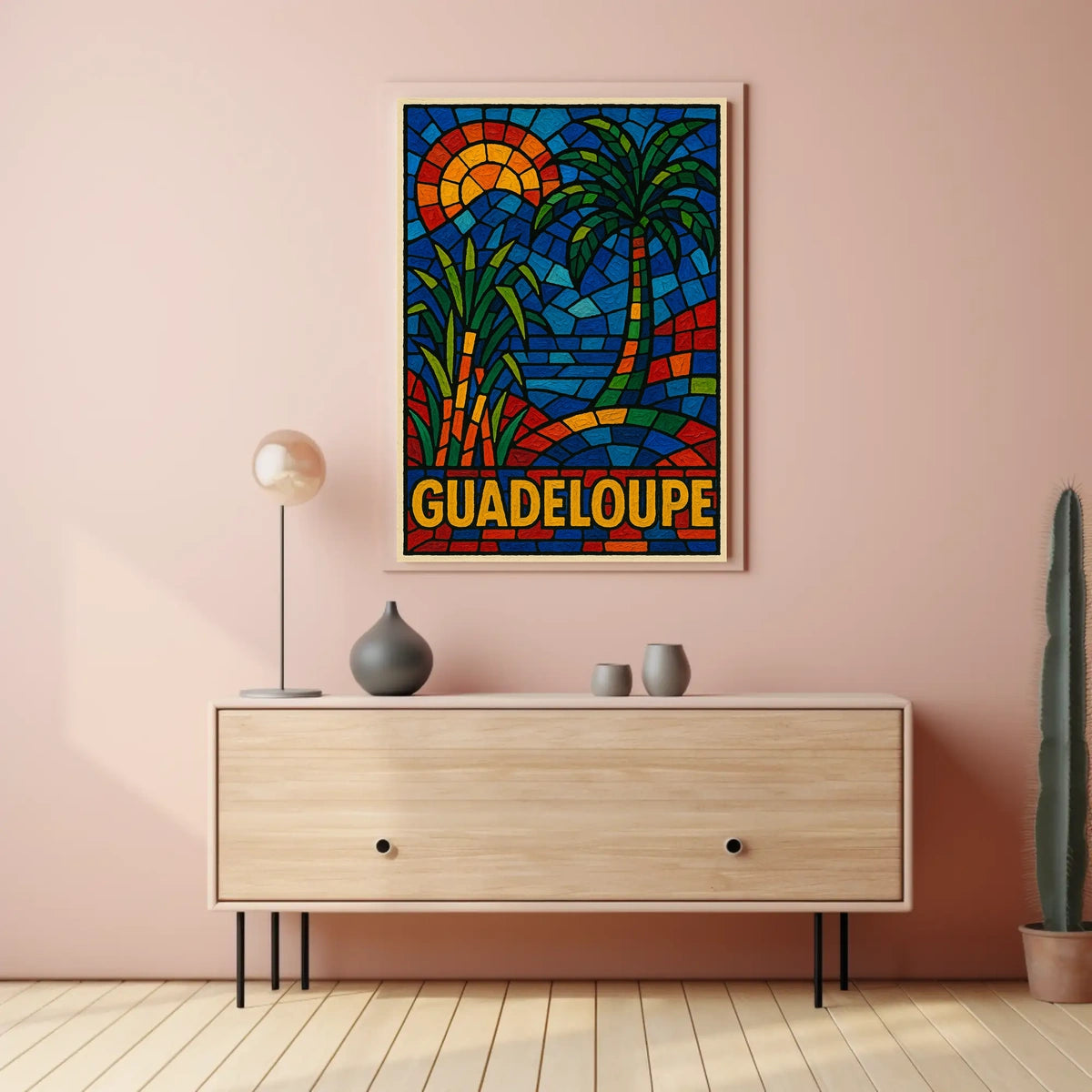 Guadeloupe Mosaic Art Poster