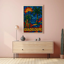 Guadeloupe Mosaic Art Poster