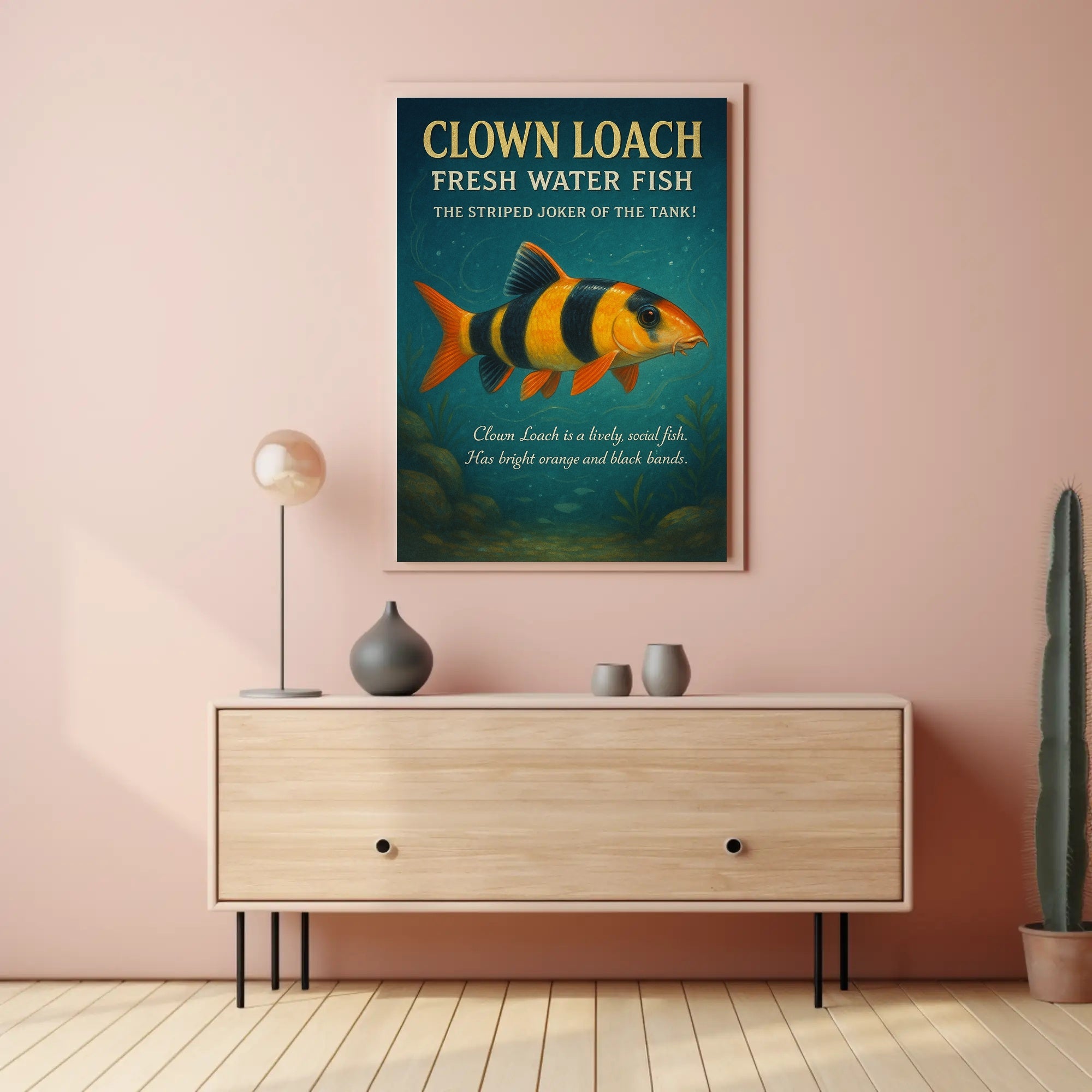 Clown Loach The Striped Joker Of The Poster